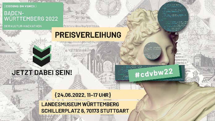 Flyer Preisverleihung Coding da Vinci #cdvbw22 